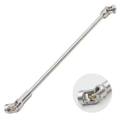 Stainless Steel DriveShaft Cut to Length for 1/10 Crawler SCX10(Silver) | SCX10 Drive Shaft,Cut to Length Driveshaft,68-229mm U-Joint,for 1/10 RC LCG Rig Sportsy Scalers GSPEED Capra Pro Element DIY - color: Silver