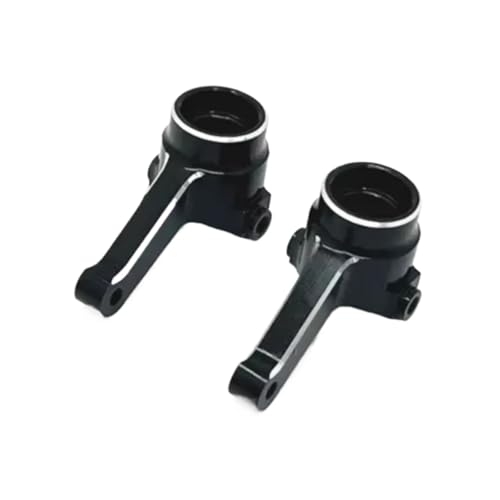 for LC PTG-2 PTG-2R 1/10 Metal Front Steering Cup Rc for Racing Model Crawler Car Truck for Buggy Upgrade Accessories RC Steering Knuckles Cup(Black) - size: Black