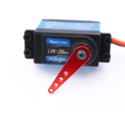 6PCS Aluminum 25T Servo Horn 37mm for Futaba Savox Power(Red) | 25 Teeth Extension Steering Arm Server,Compatible with Futaba Savox Power HD HSP MG995 MG996 Servos,CNC Machining - color: 6pcs Red