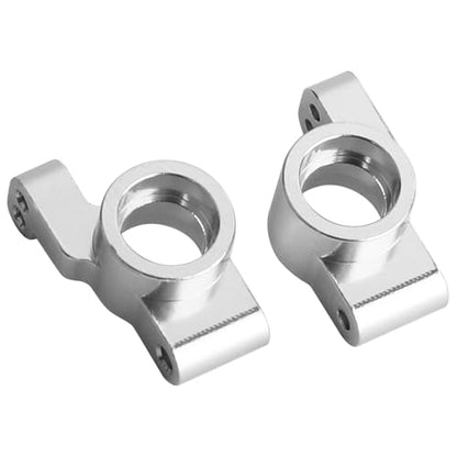 Aluminum Steering Knuckles, C Hubs Front Rear Shock Mount Suspension Arms Transmission Cover Wheel Hex for 1/24 Buggy Losi Micro-B Upgrade Set,8 Set (Silver) - color: Silver