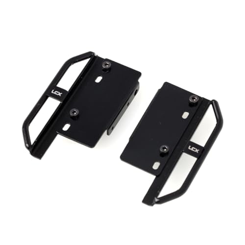 LCX Racing 1/24th RC Crawler Car Metal Rail Steel Side Step Running Board Rock Slider for Axial SCX24 Deadbolt AXI90081 C10 AXI00001 AXI00002, Upgrades Parts Accessories