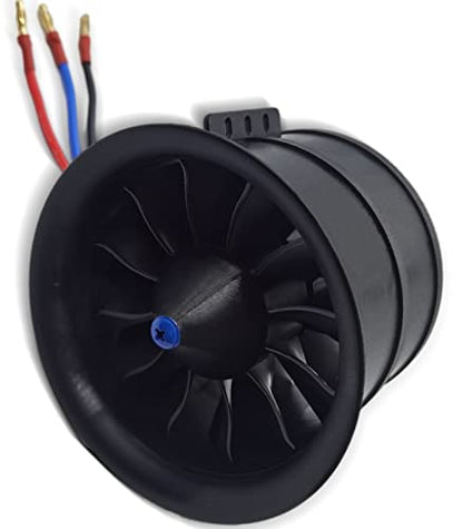 DD 90mm EDF 12 Blades Ducted Fan with 1450KV RC Brushless Motor Balance Tested for EDF 6S RC Jet Airplane - size: 90MM EDF, style: Motor Only