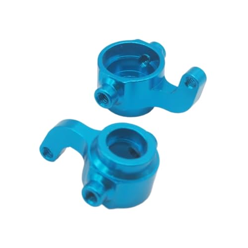 RC Steering Knuckle Block for Himoto E18 1/18 2PCS Aluminum Steering Hub Carrier(l/r) Knuckles Rc Truck for Buggy On-Road Car Parts(Blue) - size: Blue