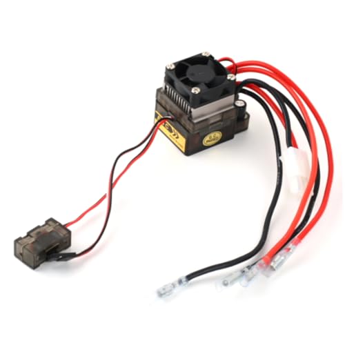 Gatuida 7.2-16v 320a Brushed Esc Waterproof Controller for Rc Car Brake Fan Crawler Esc Material Abs Alloy