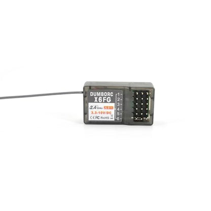 (4PCS) DUMBORC2.4G 6 Channel RC Car Receiver X6F X6FG Combo for RC Car Boat Used for DUMBORC X4 X6 X10 Transmitter (X6F*2 X6FG*2)