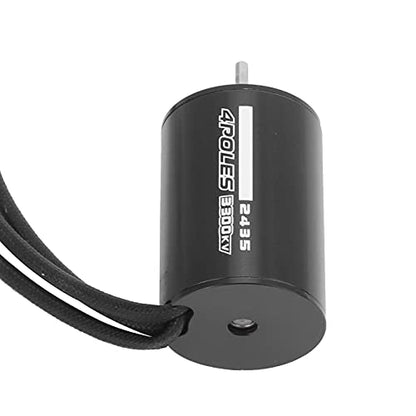Zunate 2435 3300KV Brushless Motor for 1/16 1/18 RC Car, 4-Pole HighTorque Sensorless Motor with CNC Aluminum Heat Sink, 24A 300W for Offroad Truck & RC Car Parts