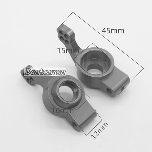 Aluminum RC Steering Knuckle Hub Upgrade Parts Kits 102210 102010 102011 102212 102012 Part Compatible with HSP Redcat Racing Lightning Volcano EPX Monster 1/10 RC Model Car Truck (Gold) - color: Gold