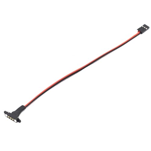 5sets 3Pin Magnetic Snap-on JR Extension Cable for RC Cars Models,Trucks Robotics DIY Electronics,Remote Control lamp Group Magnetic Suction Extension Cable,Quick disassembly Connector (20cm-5 Sets) - size: 20cm-5 sets
