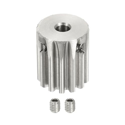 uxcell 1 Mod 13T Spur Gear 4mm Bore, 304 Stainless Steel Pinion Gear, 20°Pressure Angle, for Spur Rack and RC Model Car or Motor DIY - size: 1 Mod 13T, 4mm