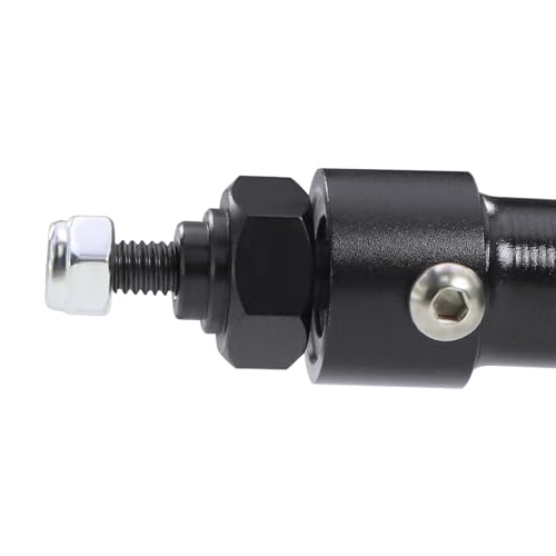 F10T Aluminum Front Rear Straight Axle Complete for 1/10 RC Crawler Axial SCX10 II Vanquish VS4-10 Phoenix F10T Upgrade Parts (Black Set) - color: Black Set