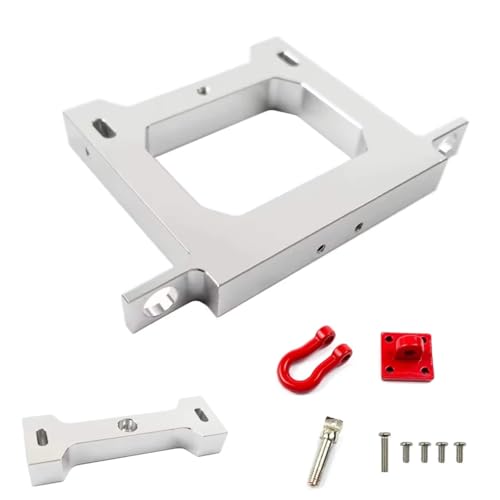 RC Bumper For WPL B14 B36 C14 C24 1/16 RC Car Metal Beam Rear Bumper Tow Hook Set Truck Upgrade Parts Repair Replacement Accessories