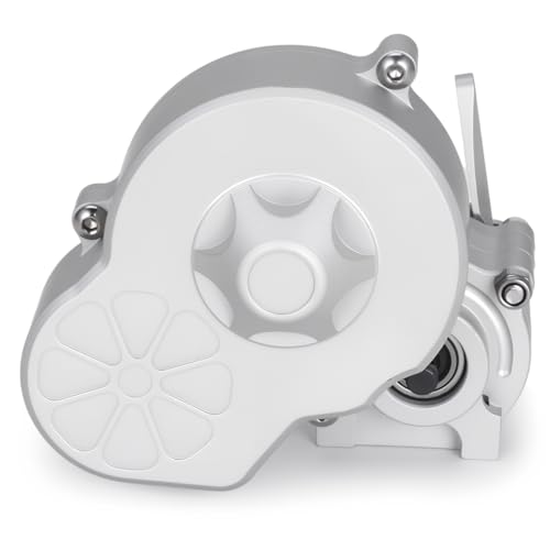 Complete Transmission Cutoff Gearbox with Dig Gear for SCX10 AX10 Wraith | CNC machined Aluminum alloy housing.Direct fit for 1/10 RC Axial SCX10.Upgrade stock gearbox for smoother crawl. - color: Silver
