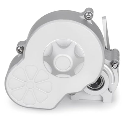 Complete Transmission Cutoff Gearbox with Dig Gear for SCX10 AX10 Wraith | CNC machined Aluminum alloy housing.Direct fit for 1/10 RC Axial SCX10.Upgrade stock gearbox for smoother crawl. - color: Silver