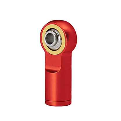 QUE-T 10Pcs Metal Left-Hand Thread Link Rod End M4 Ball Joint Head for RC Crawler Car Boat (Red) - color: Red