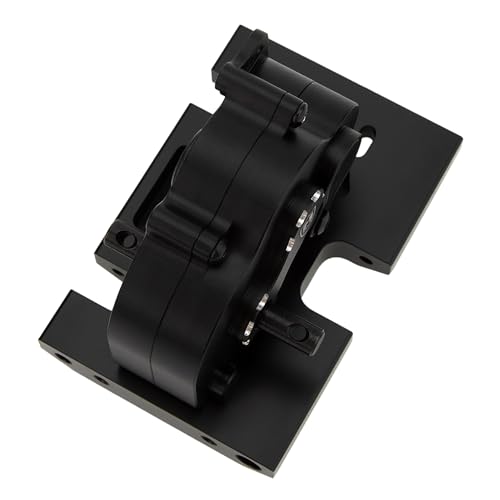 MEUS RACING LCG 12:1 Transmission Complete Gearbox for Axial SCX10 1/10 RC Crawler Upgrades (Black) - color: Black