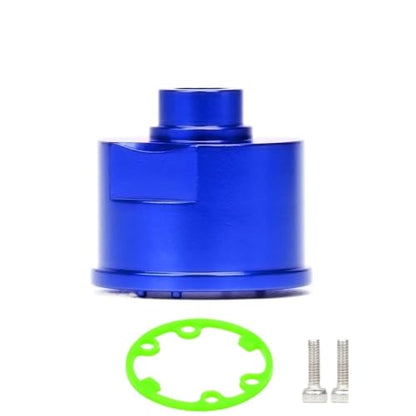 Alloy Differential Diff Case Carrier #5381 Upgrade for RC Cars Traxxas 1/10 4-Tec 2.0 T-Maxx Slash Slayer Revo Rustler(Blue) - color: Blue