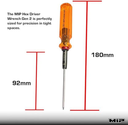 MIP RC Ball End Hex Screwdriver Set 9606 – 3-Piece Tool Kit (2.0mm, 2.5mm, 3.0mm) for RC Cars, Helicopters, Drones, Boats – Precision Hexagon Allen Wrenches for RC Repair – Made in USA - style: Metric Ball End 2.0mm 2.5mm 3.0mm