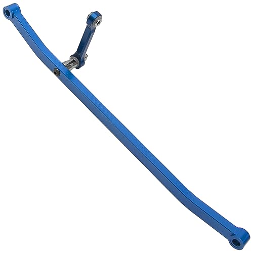ShareGoo Metal Front Steering Linkage Set Steering Tie Rod #LOS241030 Compatible with 1/8 Losi LMT Soild Axle 4WD RC Monster Truck (Blue) - color: Blue