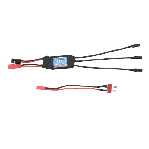 CHICIRIS 18A Brushless ESC, 50A Motor Controller with 3.5mm Banana Connector for K989 Mini Z 1/24 1/28 RC Car