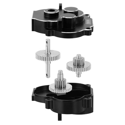 INJORA Stainless Steel 16.6:1 Transmission Gear Pinion Set for 1/18 TRX4M - size: 16.6:1