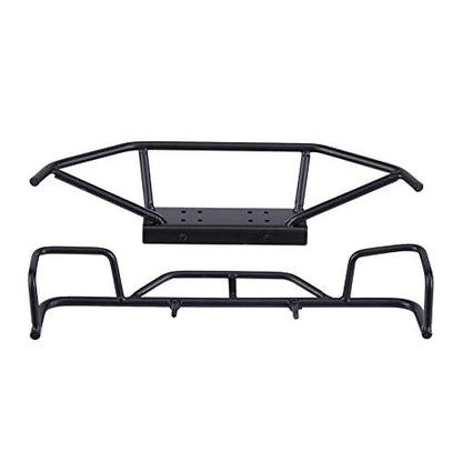 RC Car Bumper, Metal Front Rear Bumper for 1/10 Scale RC Crawler Bumper with Heavy Duty Protection for Off Road Enthusiasts