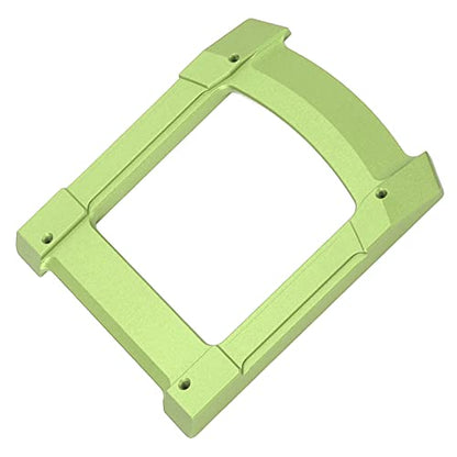 RC Skid Plate, Aluminium Alloy Glide Chassis Set for 1/10 Cars, with Stable Performance and Scratch Protection (Green)
