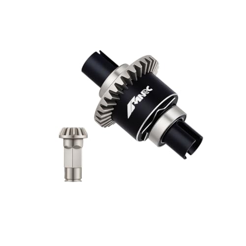 Steel Front Differential Diff Input Gear Kit Compatible with Arrma Typhon Granite Mojave Grom Series Upgrade Part Black - color: Black