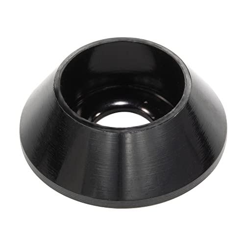 [60PCS] M3 Cone Cup Counterbore Washers, Anodized Aluminum Alloy, Head Washers Gaskets Cup Shim for Screw RC/FPV/PC/Drone/Mechanical Accessories Model Parts, Black - color: Black, size: M3