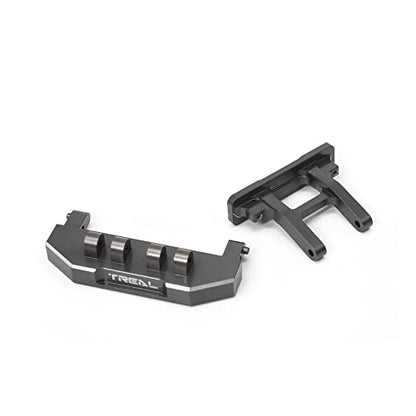 TREAL Aluminum 7075 Rear Bumper Mount for Axial SCX24 Deadbolt AXI90081 1/24 RC Crawler Car Upgrade Parts (Gray) - color: Gray