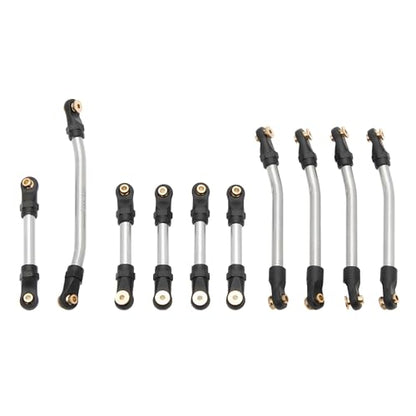 MEUS Racing AX24 Links Metal High Clearance Chassis Links & Steering Links Set for Axial AX24 XC-1 1/24 RC Crawler Car(Aluminum Alloy)