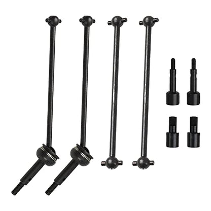 ShareGoo Metal 144001 CVD Drive Shaft Differential Cup Wheel Axle Stub Wheel Shaft Cup Compatible with WLtoys 144001 1/14 RC Car (Black) - color: Black