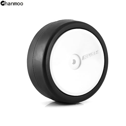 1/10 RC Rally Racing Tires and Hard Plastic Wheels Rims 12mm Hex Hub OD 65mm Drift Tyres for 1:10 Scale RC On Road Car Tamiya Traxxas HPI KYOSHO XV02 XV01 TA06 TT01 TT02 PTG2 144001 A959 4PCS