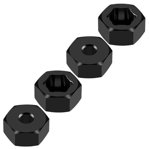 MORLORDY 7mm to 12mm RC Wheel Hex Hubs 4Pcs 6mm Thick Hex Drive Adapters for 1/16 Losi Mini-T 2.0, Mini-B, Mini JRX2, Mini JRXT and All 1/16 RC Car Which Hex is 7MM - color: 6mm