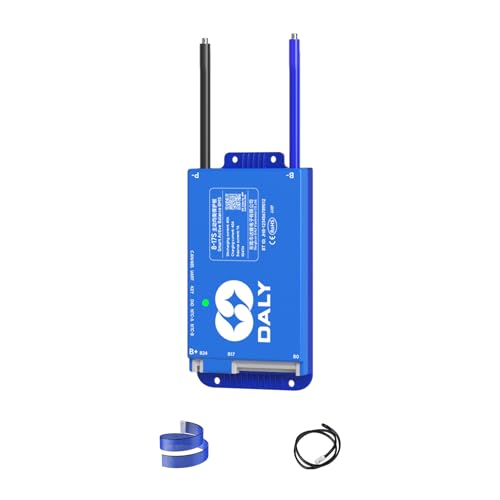 DALY Smart BMS 24V-60V 40A Built-in 1A Active Balancer | Bluetooth App Monitoring. 8S-17S LiFePO4 Li-ion LTO Support. Designed for E-Bikes, Golf Carts, RVs, Solar Systems - style: 40A 8-17S BT