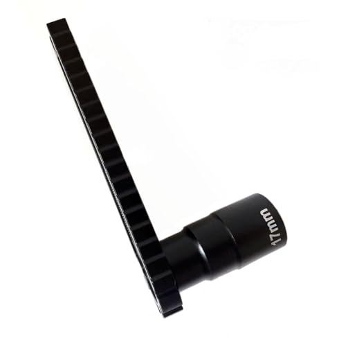 RC Ride Height Gauge & Turnbuckle Wrench 4-in-1 Tool for 1/10 1/8 Car | 4 tools: ride height gauge, L-shape 17mm hub wrench, turnbuckle wrench (3-8mm), screw gauge (0-35mm). aluminum, pocket-size.
