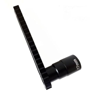 RC Ride Height Gauge & Turnbuckle Wrench 4-in-1 Tool for 1/10 1/8 Car | 4 tools: ride height gauge, L-shape 17mm hub wrench, turnbuckle wrench (3-8mm), screw gauge (0-35mm). aluminum, pocket-size.