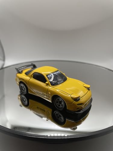 Mini RC Drift Car 1:64 Scale, Remote Control Car with LED Lights & 2-Speed Modes, Upgraded 2.4G Wireless Radio Remote Control for Multi-Users Speed (Yellow) - color: Yellow