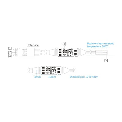 FSiBT01 Temperature Sensors High Accuracy for Remote Control Vehicles Boats Fighting Robots Engineering Vehicles