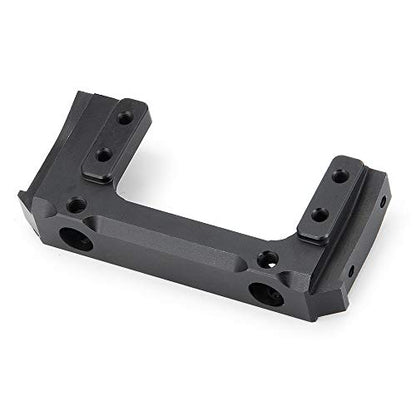 Metal Front Plate Bumper Mount for AXIAL SCX10 II 90046 1/10 RC Crawler Car (Black) - color: Black