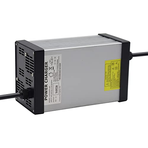 54.6V 15A Battery Charger for 48V Li-ion Battery for 13S Lithium Batteries Fast Charge SB50 Connector
