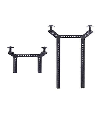 Aluminum Front and Rear Body Post Mounts for Traxxas TRX-4 RC Car (Black) - color: Black