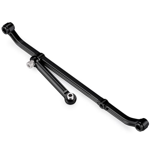 MOHERO Aluminum Steering Link Arm Tie Rod for Axial SCX10 Upgrade - color: Black