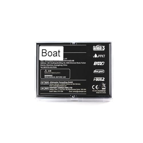 GoolRC Flysky FBr8 Receiver, 2.4GHz 8 Channel PPX7 Waterproof Receiver AFHDS 3 System Supports Single Bidirectional Transmission PWM/PPM/i-BUS2/S.Bus/i-Bus Output Long Antenna for RC Boat