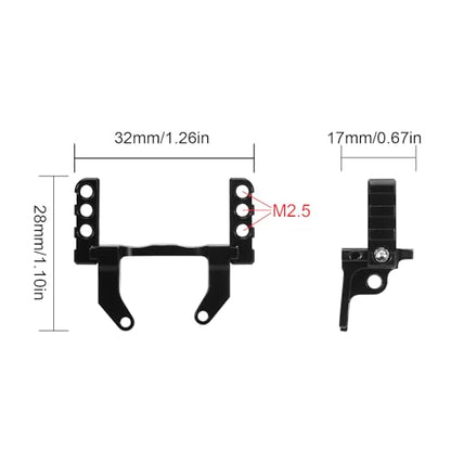 INJORA Lay Down Servo Mount & Steering Links for 1/18 TRX4M Stock Axle