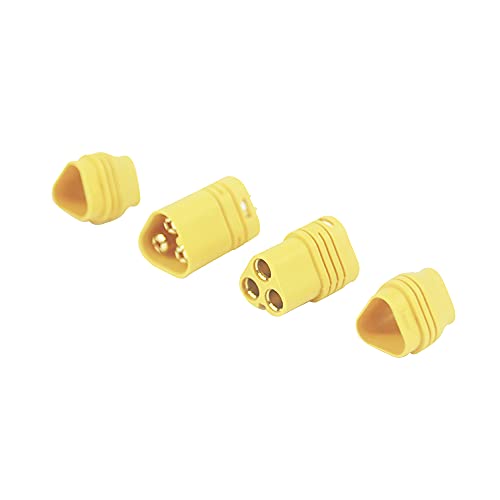 10pairs MT60 3.5mm 3-Wire 3-Pole Bullet Connector Plug Set for RC ESC to Motor for RC Quad Car Battery Charger(B196-10)