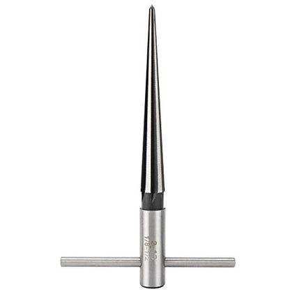 2 pcs Tapered Reamer T Handle 6 Fluted Chamfer Bridge Pin Hole Hand Held Reamer Sizes 1/8"-1/2" (3-13mm) & 5''-5/8'' (5-16mm) Handle Drilling Tools