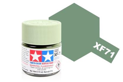 TAMIYA Acrylic Mini XF71Flat Cockpit Green TAM81771 Plastics Paint Acrylic