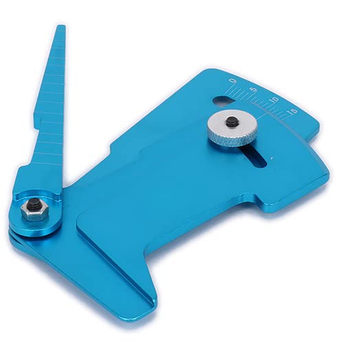 Replacement Part For Camber Gauge Ride Height Gauge Tool Adjustable Ruler For Adjusting Height And Wheel Rim Camber For RC Model Car - (Color: Blue) - color: Blue