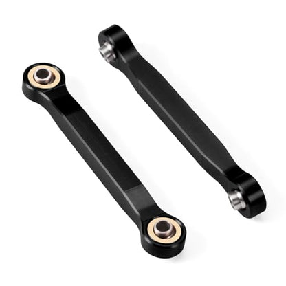 Aluminum Black Steering Links for Arrma 1/18 Granite GROM MEGA 380 | Brushed 4X4 Monster Truck ARA2102 RC Upgrade Parts - color: Black