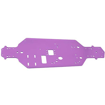 Aluminum Alloy Chassis Bottom Plate Replacement Upgrade Parts for HSP 94122 1/10 RC Car, RC Chassis Plate, Durable Chassis with Precise Hole Position, Fine Workmansh (Purple) - color: Purple